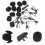 10 microfones mini com capas e clipe universal 3