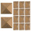 100 rebites 9x9 cm base plana para couro e tecidos 11