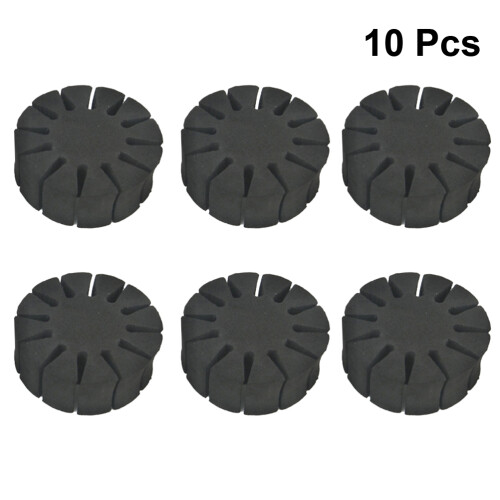 suporte redondo em eva para flechas, 10 unid, com setas (preto)