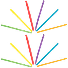 1000 de coloridos amarelos para artesanato infantil