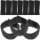 10pcs black elastic memorial arm bands for funeral mourning 6