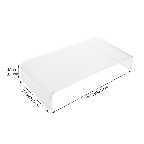 de acrílico transparente com ponte anti- 1