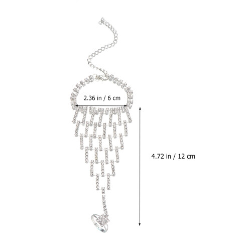 bracelete de noiva com e de dedo, para 1