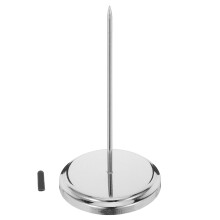 suporte aço inoxidável para recibos, papéis, menus e anotações