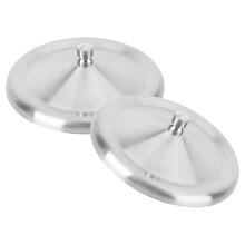 2 tampas de aço inoxidável para com proteção contra poeira