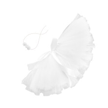 para bebê com de tule e faixa floral para foto