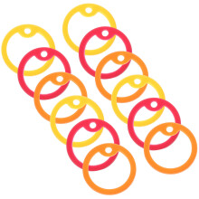 12 anéis silenciadores silicone para e etiqueta de cão