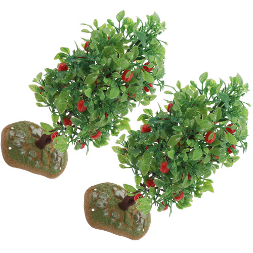 2 Pcs Árvore De Simulada Decoração Paisagismo