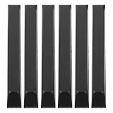 6 unid. topos de teclas piano plástico pretos brilhantes universais