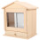urna de para animais de estimação com design de casa 2