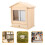 urna de para animais de estimação com design de casa 3