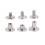 30 Unidades Parafusos Cabeça 5 Mm 6,5 Mm 8 Mm Prateado 11