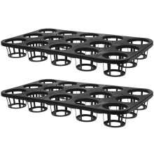 2 unidades de bandeja 15 furos para flores, ideal para jardim