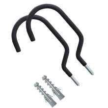 2Sets Stahl Fahrradhalter Haken Für Wandlagerung Und Garage