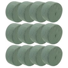 12 unid. material embalagem flor redonda verde para flores secas e