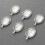 kit 6 peças 30x40 mm para pingente oval com base, e corrente prata 8