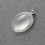 kit 6 peças 30x40 mm para pingente oval com base, e corrente prata 5