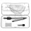 kit compasso desenho com transferidor, divisor, régua, e borracha 5
