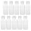 10 garrafas plásticas transparentes de 200 ml para armazenar 6