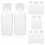 10 garrafas plásticas transparentes de 200 ml para armazenar 10