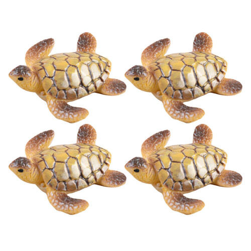 4 schildpadmodellen aquariumdecoratie en landschap