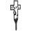 cruz de metal com de para decoração de túmulo 6