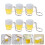 6-teiliges set mini bierkrug schlüsselanhänger 7