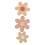 set boho- wand-margeriten aus holz 1