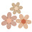 set boho- wand-margeriten aus holz 7