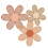 set boho- wand-margeriten aus holz 11