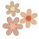 set boho- wand-margeriten aus holz 5