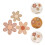 set boho- wand-margeriten aus holz 10