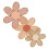 set boho- wand-margeriten aus holz 6