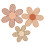 set boho- wand-margeriten aus holz 9
