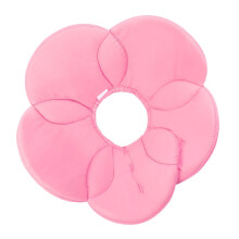 schutzkragen für haustiere, blumenförmig, anti-leck, pink, größe m