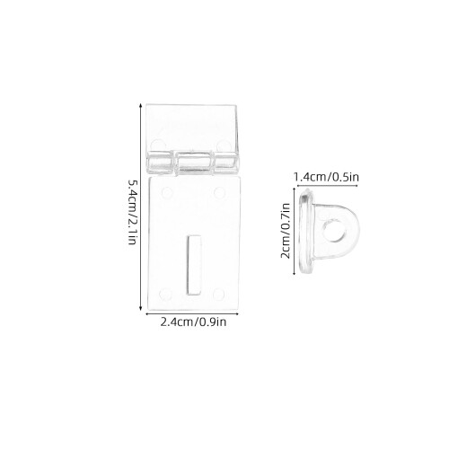 10 Sets Transparente Scharnier Schubladenverriegelung 2