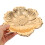 Kuchenform Kleines Dekoratives Tablett Goldenes Metall 7