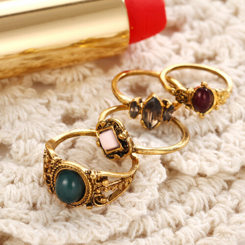 4 Damenteile Ring Sprengstoffe Einstellen 2