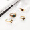 4 Damenteile Ring Sprengstoffe Einstellen 9