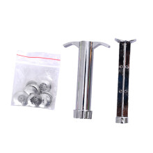 1 Satz Polymer Clay Extruderscheiben Ton-Extruder Silver