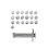 1 Satz Polymer Clay Extruderscheiben Ton-Extruder Silver 7