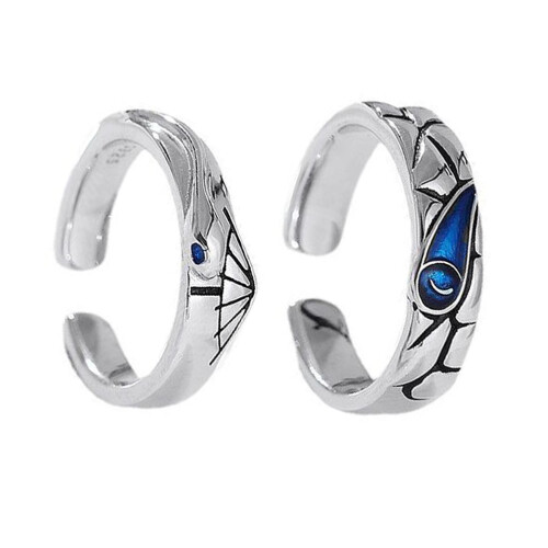 2Stk Augen-Finger-Ringe Schmuck Fingerdekoration Geschenk 1