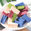 24st Puderquaste Make-Up- Keil Puff Rot 4