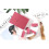 24st Puderquaste Make-Up- Keil Puff Rot 8