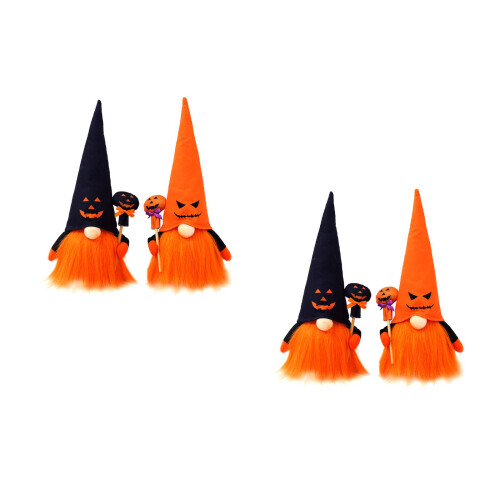4 halloween-gnome aus plüsch mit leuchtender 2