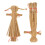 2 vogelscheuchen 18 cm gartenfiguren für außenbereich 1