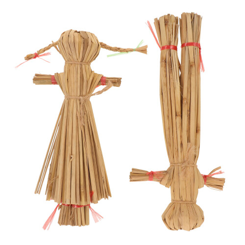 2 vogelscheuchen 18 cm gartenfiguren für außenbereich