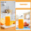 4-teiliges Glasbecher-Set 350 ml mit Deckel 10