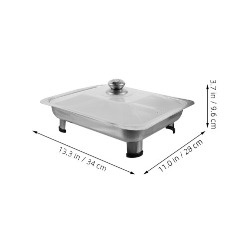 buffet-serviceplatte, kantinen- fischservierplatte mit deckel 2