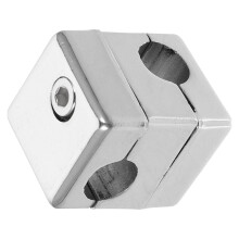 Metall Standklemme Labor Kreuzclip Edelstahl Silber Hochwertig